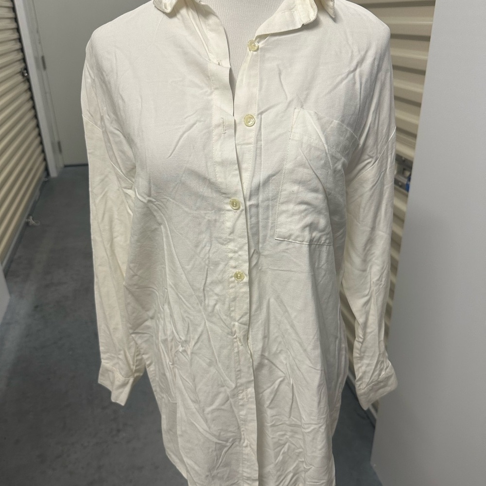 Sakura Sport Cream Button Down Shirt